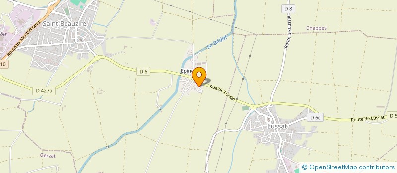 localisation de l'entreprise EARL DU PRE CLOS à GERZAT