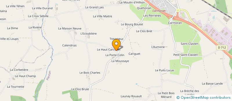 localisation de l'entreprise EARL DU PRE SAUDRAIN  PLESTAN