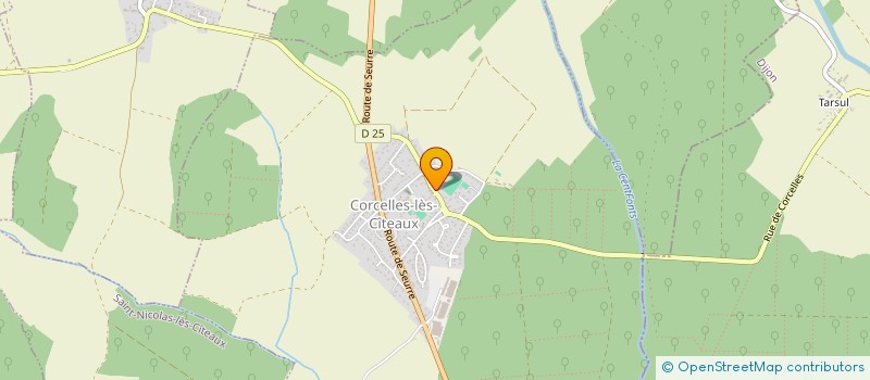 localisation de l'entreprise EARL DU PRELOT  CORCELLES-LES-CITEAUX