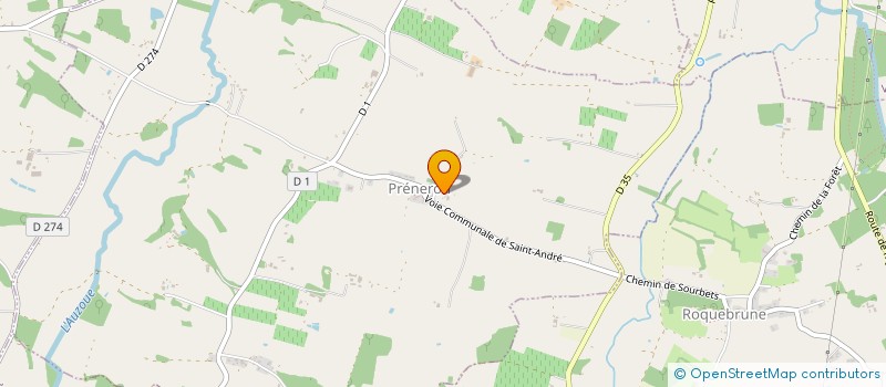 localisation de l'entreprise EARL DU PRESIDENT  VIC-FEZENSAC