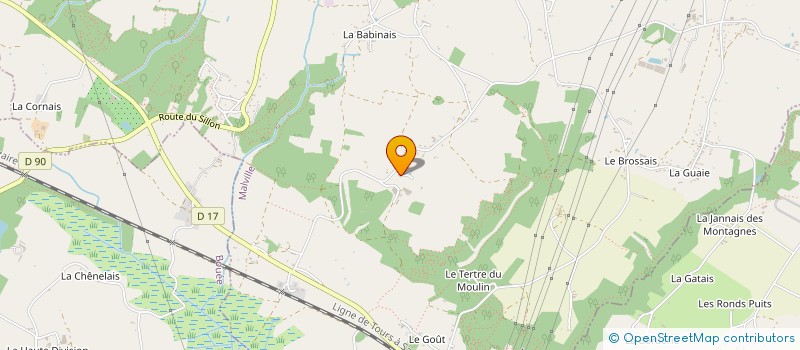 localisation de l'entreprise EARL DU PREVAUD  MALVILLE