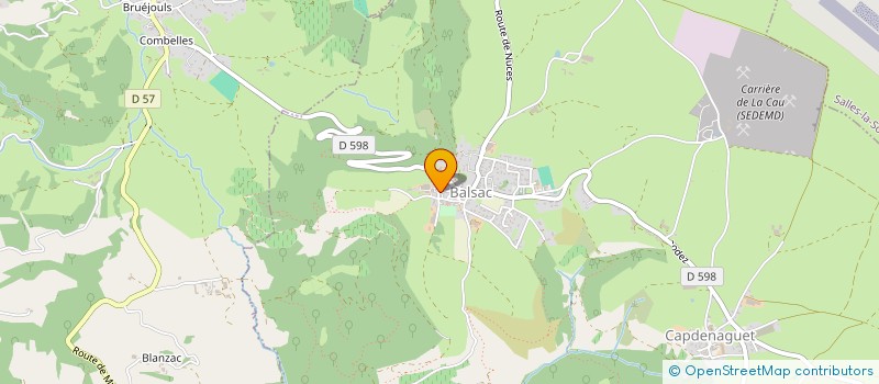 localisation de l'entreprise EARL DU PUECH DE BALSAC  DRUELLE BALSAC