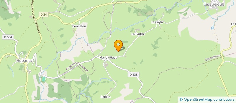 localisation de l'entreprise EARL DU PUECH NEGRE  CASSUEJOULS