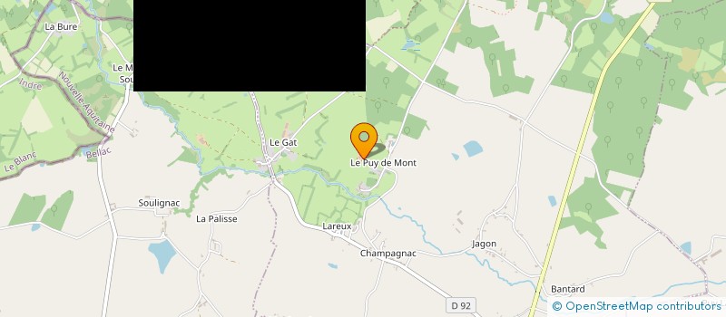 localisation de l'entreprise EARL DU PUY DE MONT à SAINT-GEORGES-LES-LANDES