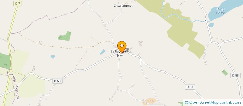 localisation de l'entreprise EARL DU PUY SAINT JEAN à SAINT-LEGER-MAGNAZEIX