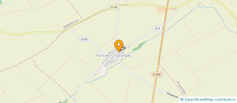 localisation de l'entreprise EARL DU RAVET à PARS-LES-CHAVANGES