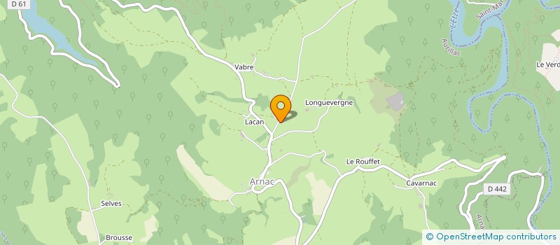 localisation de l'entreprise EARL DU RAYNAL à ARNAC