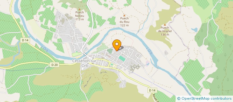 localisation de l'entreprise EARL DU REC AMBIS à CESSENON-SUR-ORB