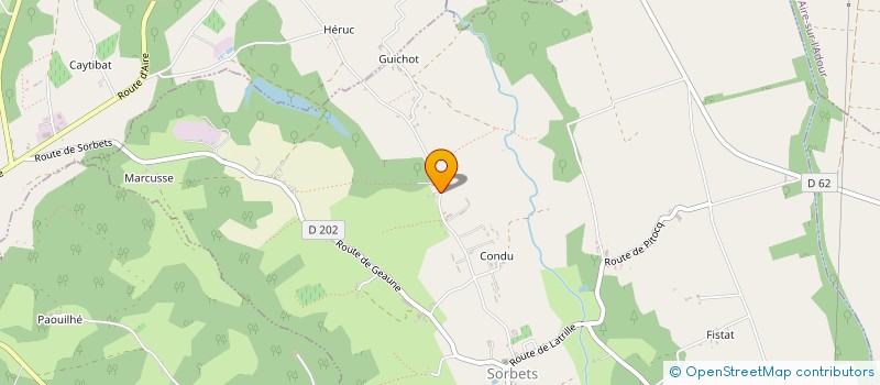 localisation de l'entreprise EARL DU RECHE  SORBETS