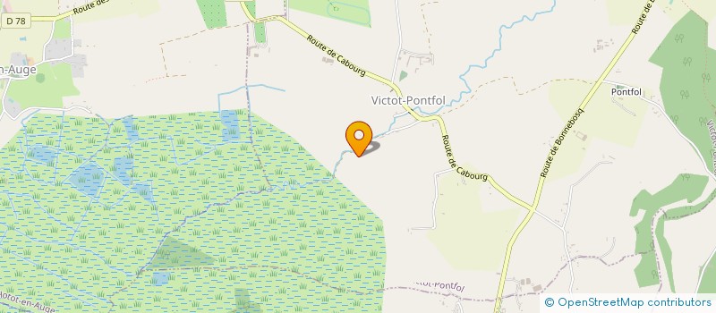 localisation de l'entreprise EARL DU RELAIS  VICTOT-PONTFOL