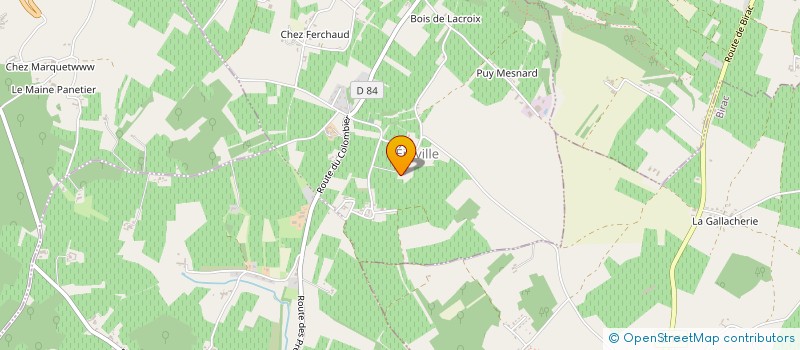 localisation de l'entreprise EARL DU RICLAUD à BELLEVIGNE