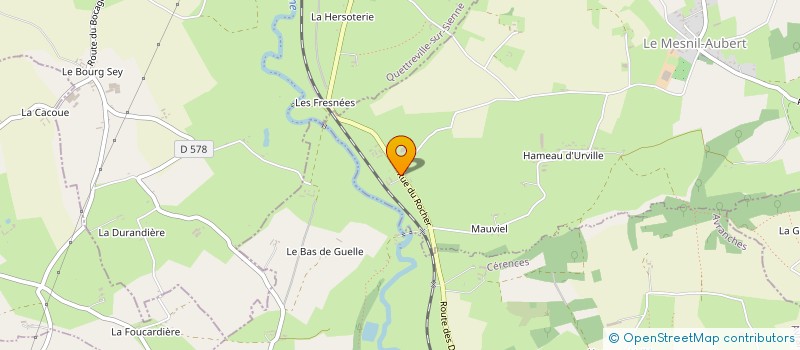 localisation de l'entreprise EARL DU ROCHER à LE MESNIL-AUBERT