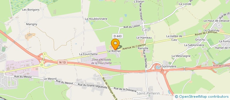 localisation de l'entreprise EARL DU ROCHER à CARENTAN-LES-MARAIS