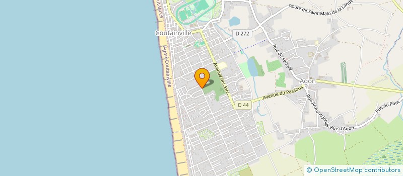 localisation de l'entreprise EARL DU ROND POINT  AGON-COUTAINVILLE