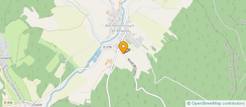 localisation de l'entreprise EARL DU ROUGEUX à ANCHENONCOURT-ET-CHAZEL
