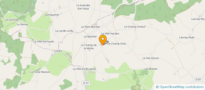 localisation de l'entreprise EARL DU RUISSEAU  HENON