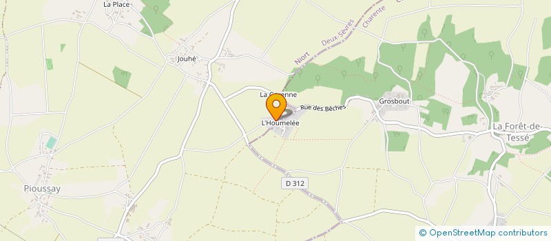 localisation de l'entreprise EARL DU SANSAUD à CHEF-BOUTONNE