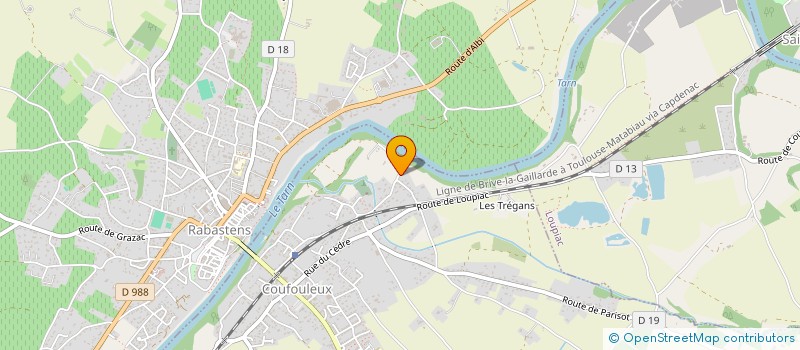 localisation de l'entreprise EARL DU SAUT  COUFOULEUX