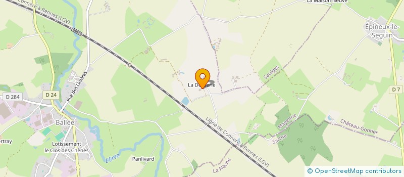 localisation de l'entreprise EARL DU SENTIER  VAL-DU-MAINE