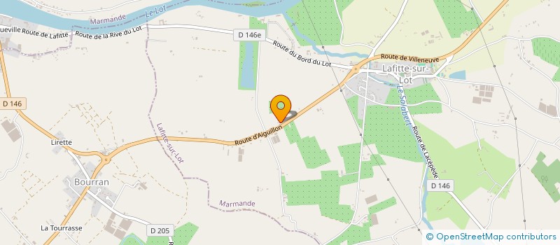 localisation de l'entreprise EARL DU SINANGE à CLAIRAC