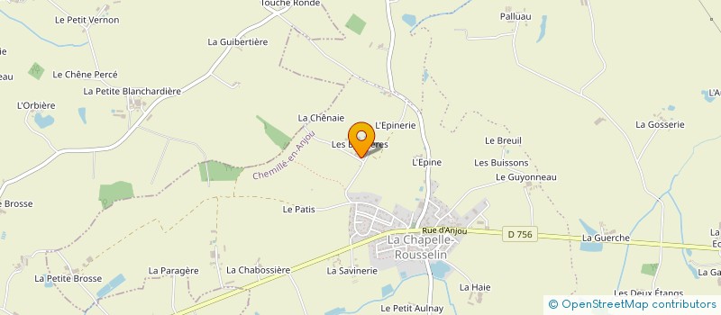 localisation de l'entreprise EARL DU SOLEIL à CHEMILLE-EN-ANJOU