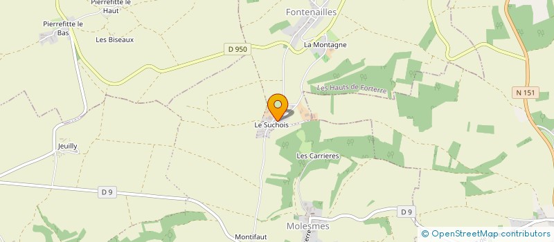 localisation de l'entreprise EARL DU SUCHOIS à LES HAUTS DE FORTERRE