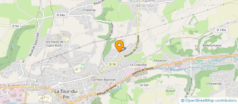 localisation de l'entreprise EARL DU SUPPEY  LA CHAPELLE-DE-LA-TOUR