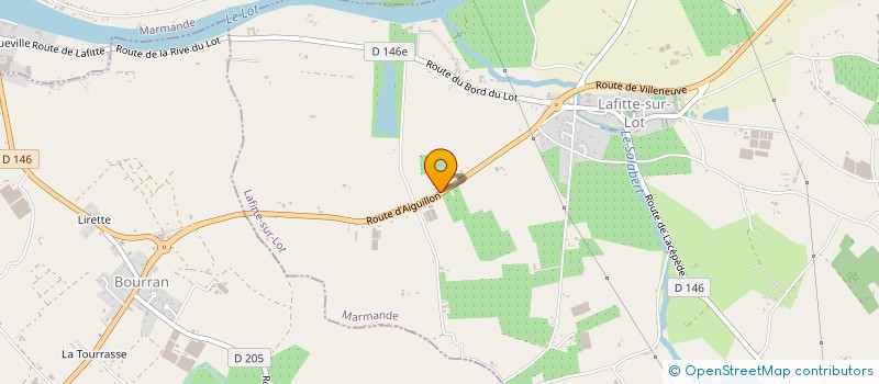 localisation de l'entreprise EARL DU TAUZINAT à LAFITTE-SUR-LOT