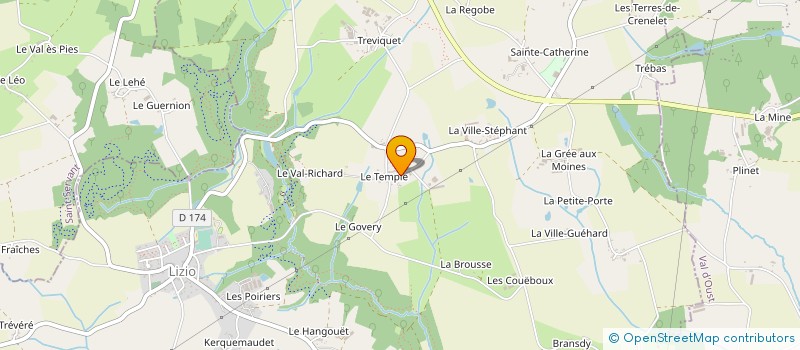 localisation de l'entreprise EARL DU TEMPLE à LIZIO