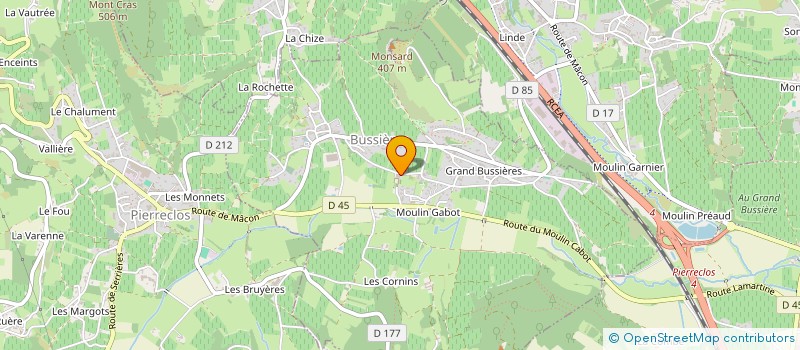 localisation de l'entreprise EARL DU TERROIR DE JOCELYN  BUSSIERES