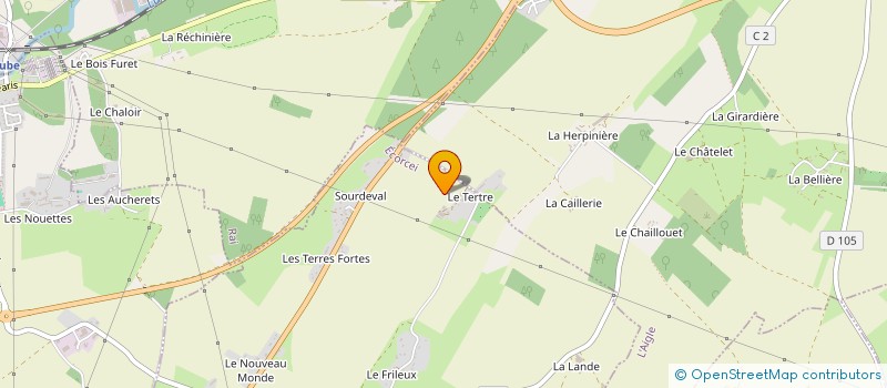 localisation de l'entreprise EARL DU TERTRE à ECORCEI