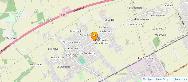 localisation de l'entreprise EARL DU TERTRE à CHAINGY