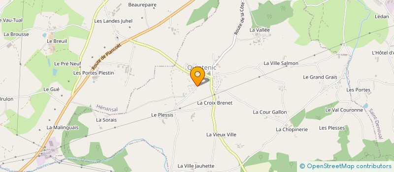 localisation de l'entreprise EARL DU TERTRE  QUINTENIC