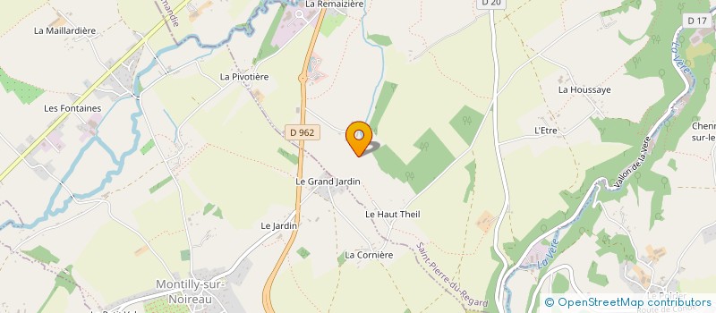 localisation de l'entreprise EARL DU THEIL à SAINT-PIERRE-DU-REGARD