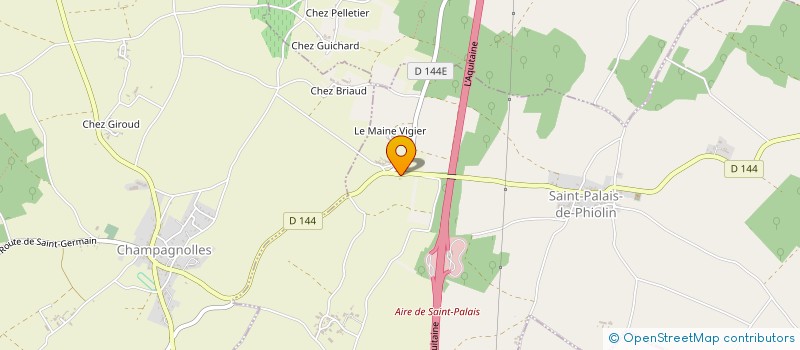 localisation de l'entreprise EARL DU TILLEUL à SAINT-PALAIS-DE-PHIOLIN