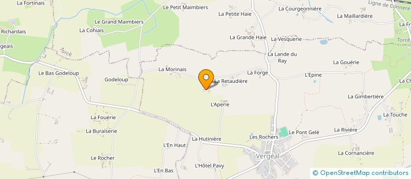 localisation de l'entreprise EARL DU TILLEUL  VERGEAL