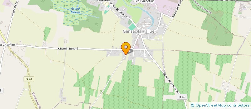 localisation de l'entreprise EARL DU TILLEUL à ANGEAC-CHAMPAGNE