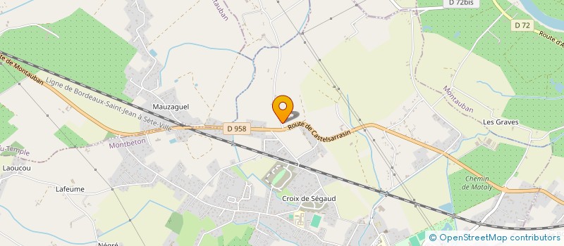 localisation de l'entreprise EARL DU TOURON  MONTBETON