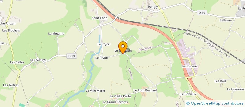 localisation de l'entreprise EARL DU TRAVERSIN à SEVIGNAC