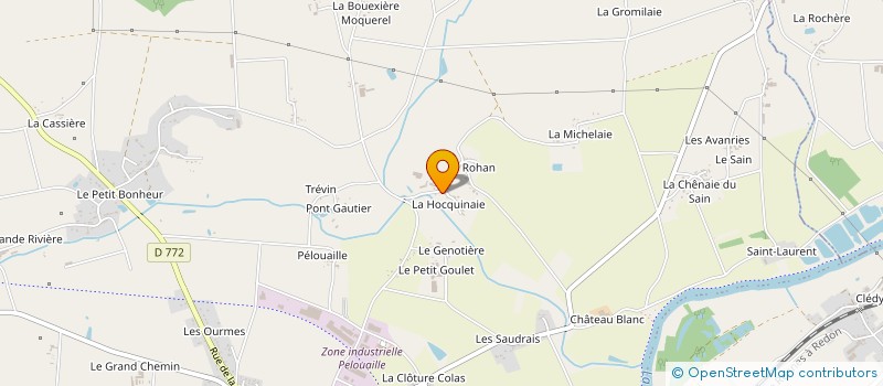 localisation de l'entreprise EARL DU TREFINEU à GUIPRY-MESSAC