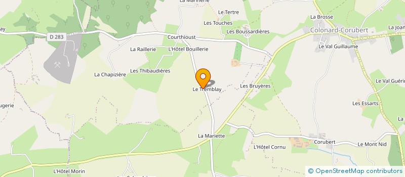 localisation de l'entreprise EARL DU TREMBLAY à PERCHE-EN-NOCE