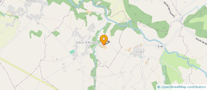localisation de l'entreprise EARL DU TUCAU à GEUS-D'ARZACQ