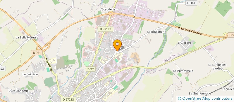 localisation de l'entreprise EARL DU VAL AU GUE à COUTANCES