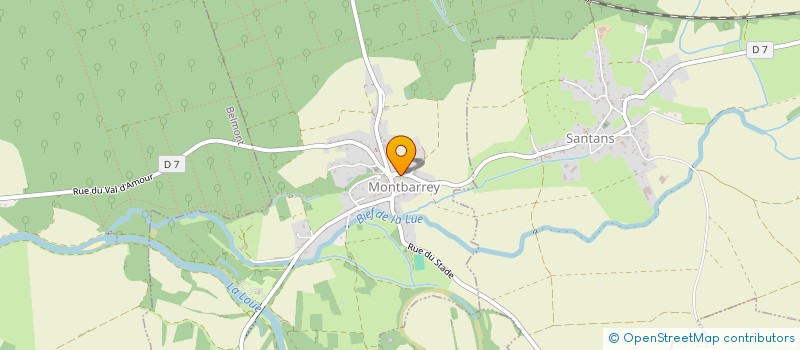 localisation de l'entreprise EARL DU VAL D'AMOUR  MONTBARREY