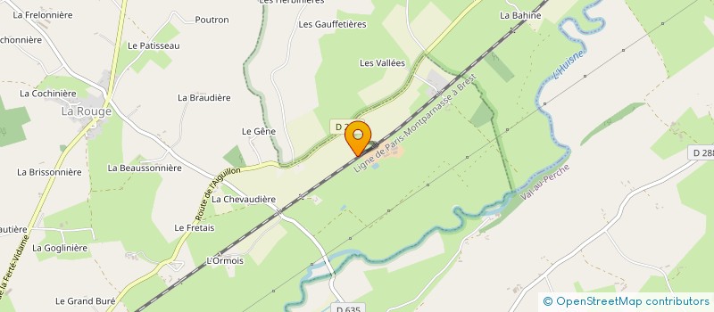 localisation de l'entreprise EARL DU VAL D'HUISNE à VAL-AU-PERCHE