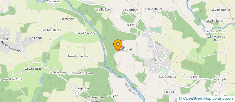 localisation de l'entreprise EARL DU VAL D'OUST  GUILLAC