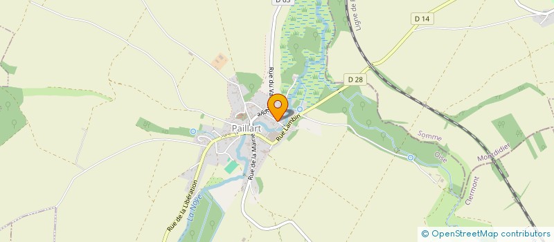 localisation de l'entreprise EARL DU VAL DE NOYE à PAILLART