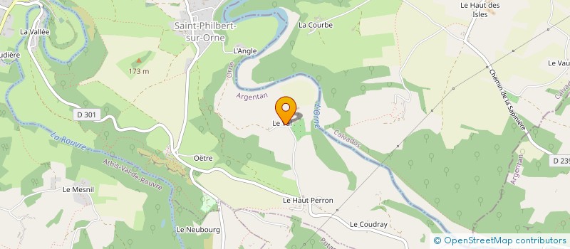 localisation de l'entreprise EARL DU VAL SAINT PHILBERT à SAINT-PHILBERT-SUR-ORNE