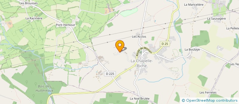 localisation de l'entreprise EARL DU VAL TOURNEUR à LA CHAPELLE-BICHE