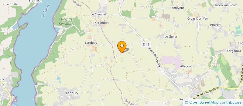 localisation de l'entreprise EARL DU VARCOUEST  PLOUBAZLANEC